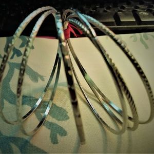 Silver Bangles